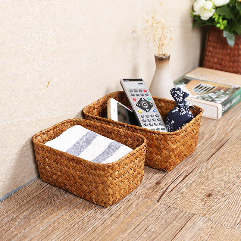 Handcrafted Natural Woven Storage Basket