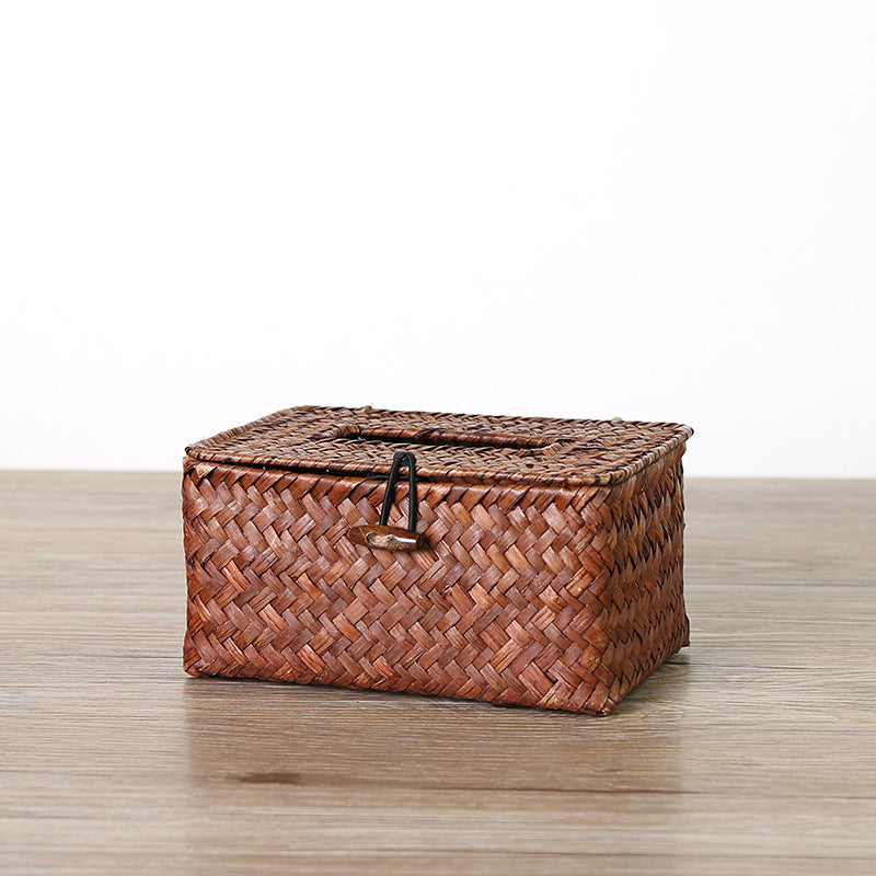 Siopsrl | Handcrafted Woven Storage Box with Stylish Lid Siopsrl
