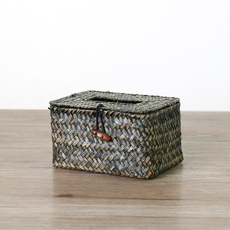 Siopsrl | Handcrafted Woven Storage Box with Stylish Lid Siopsrl