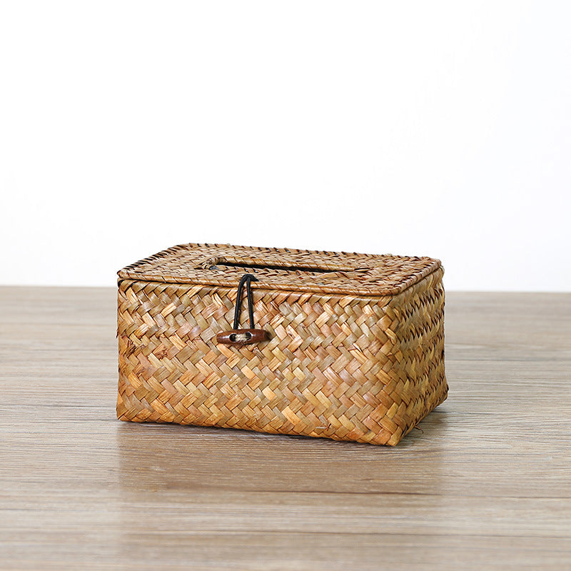 Siopsrl | Handcrafted Woven Storage Box with Stylish Lid Siopsrl