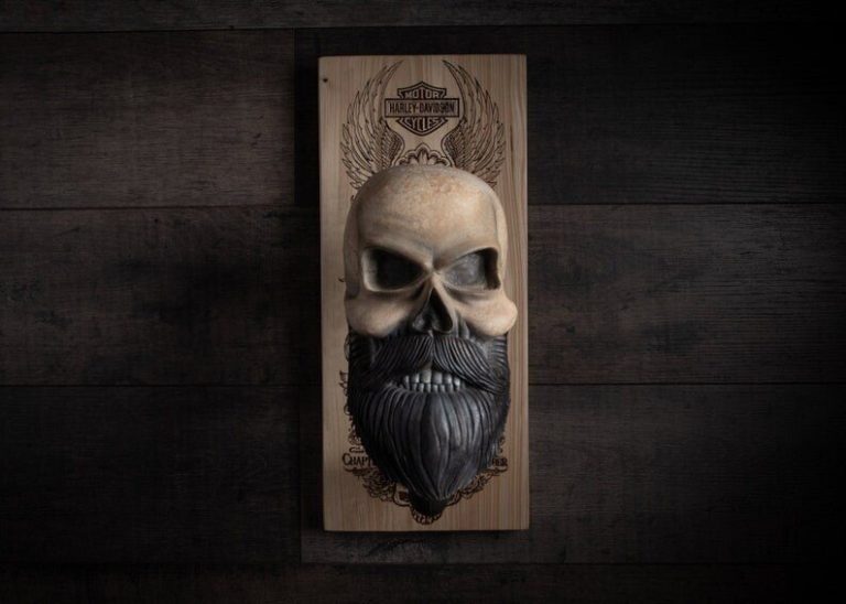 Siopsrl| Bearded Skull – Eagle Skull & Cross