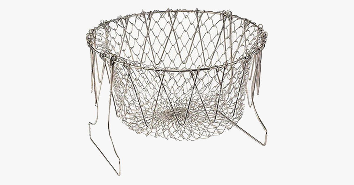 Siopsrl| Folding Frying Basket Kitchen Appliance – Efficient Cooking Like Never Before!