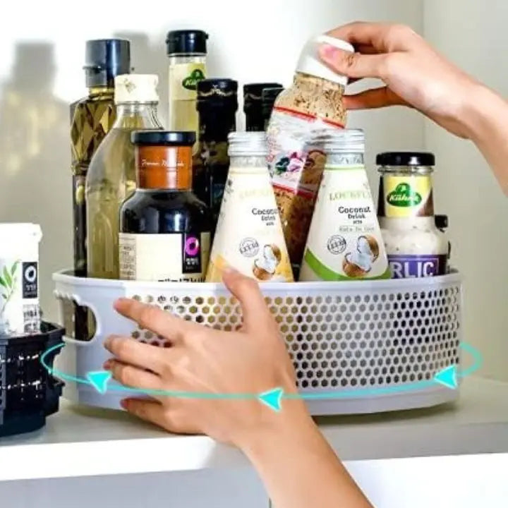 Siopsrl| 360° Redatable Storage Rack – Space-saving & versatile