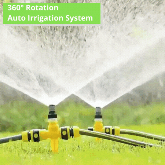 Siopsrl| 360° Garden Sprinkler with Ground Spike – Ideal for Permanent Installation in the Garden