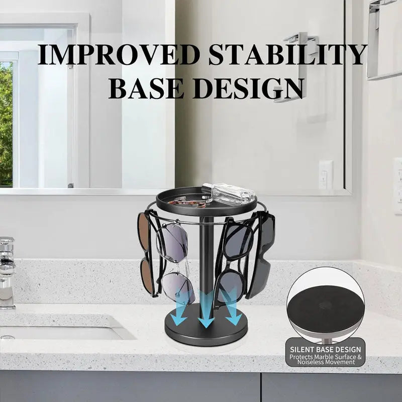 Siopsrl| 360° Redatable glasses stand – Stylish organizer for glasses & accessories