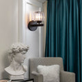Siopsrl| Crystal Glass Wall Light With Modern Arm Design