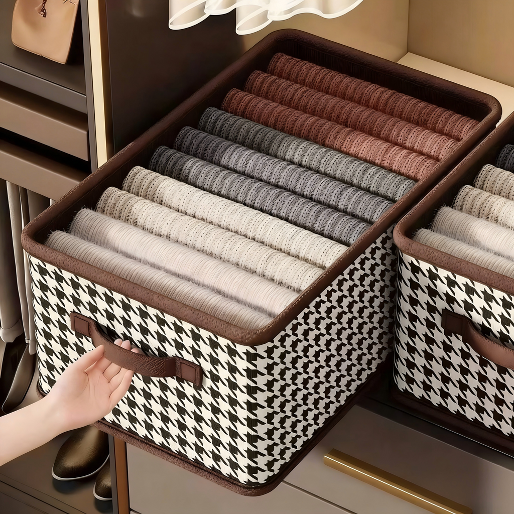 Siopsrl丨 Houndstooth Storage Box