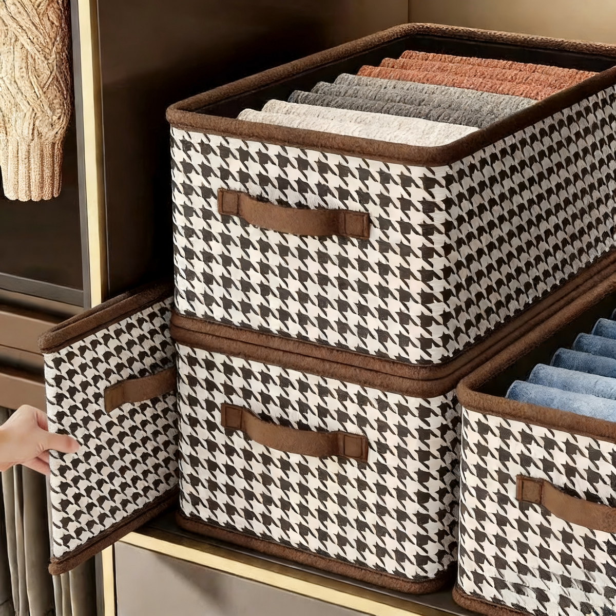 Siopsrl丨 Houndstooth Storage Box
