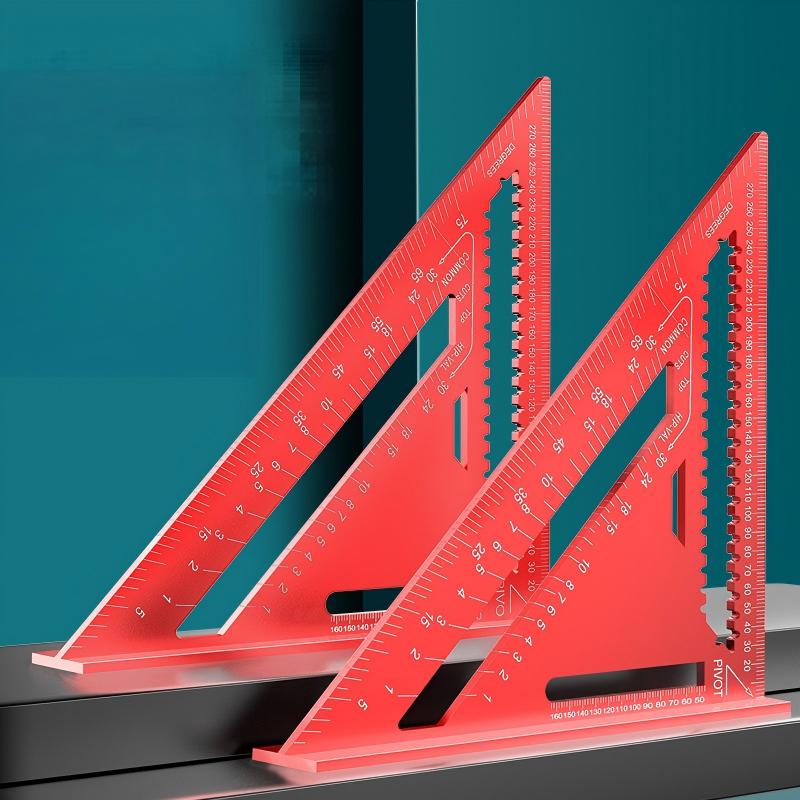 Siopsrl| Woodworking Aluminum Alloy Tri Square
