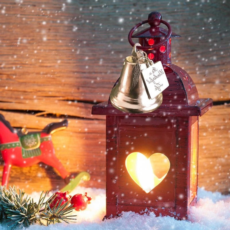Christmas Tree Memorial Ornaments Angel Wings Bell Pendant Hanging Decoration | Siopsrl
