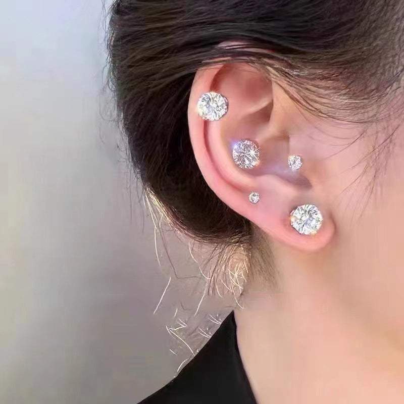 Siopsrl| Magnetic Zircon Stud Ear Clip