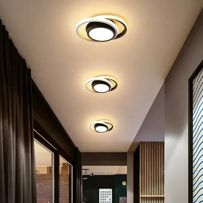 Siopsrl| Modern LED Ceiling Lamp with Double Ring Design - Twilight Rings
