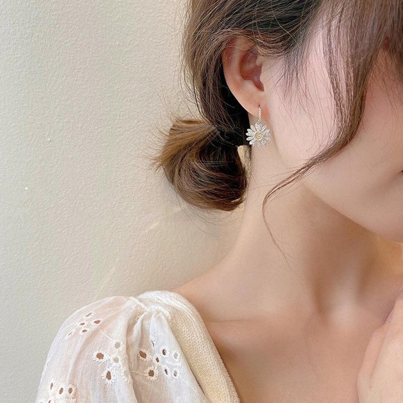 Siopsrl| Vintage Flower Pendant Earrings