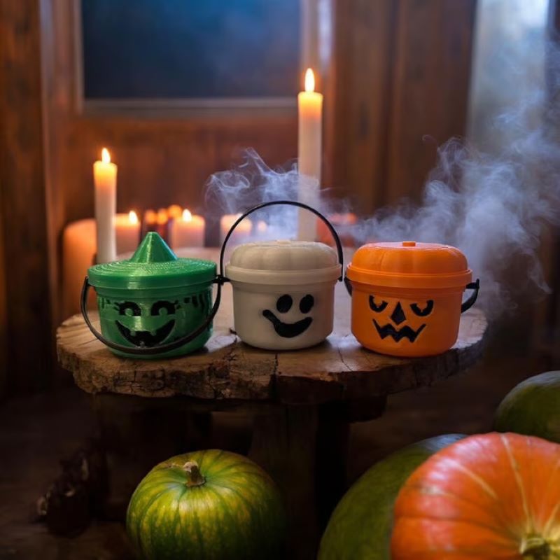 Siopsrl| Spooky Mini Boo Bucket Figurines