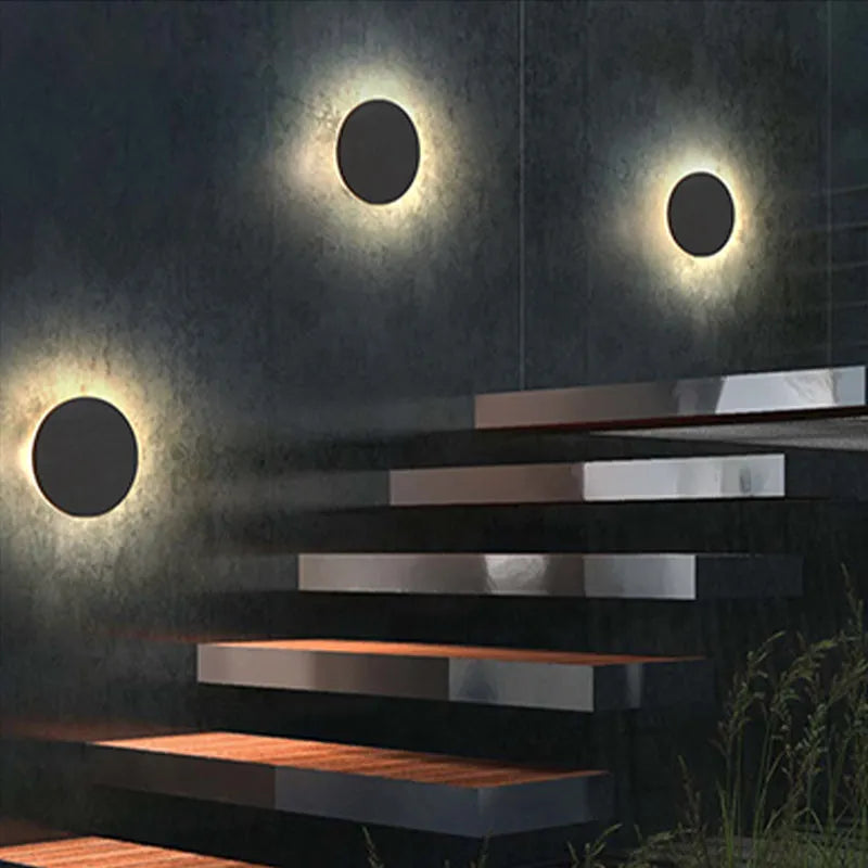 Siopsrl| Wall Light Modern Black Outdoor LED Lamp