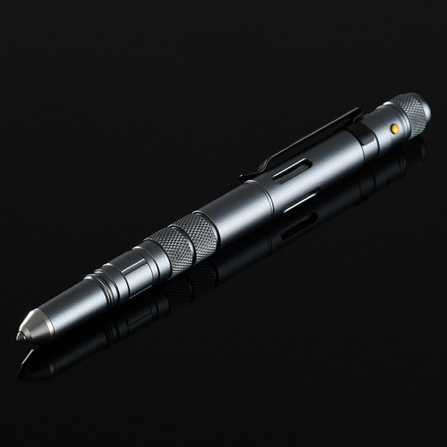 Siopsrl| Tactical Pen Flashlight Bottle Opener Emergency Glass Cutter