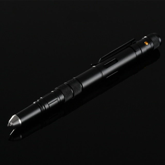Siopsrl| Tactical Pen Flashlight Bottle Opener Emergency Glass Cutter