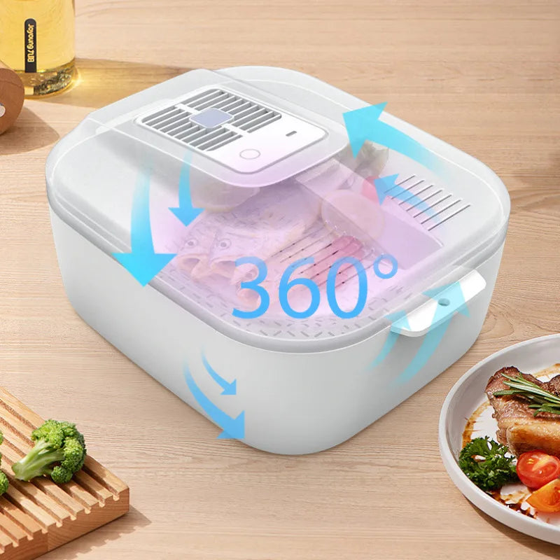 Siopsrl| Multifunctional Fruit and Vegetable Cleaning Box – Automatic Cleaner with Draining Basket & Storage Lid