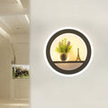 Siopsrl| Metal White Wall Lamp Circular 1 Head LED Industrial Wall Light Fixture