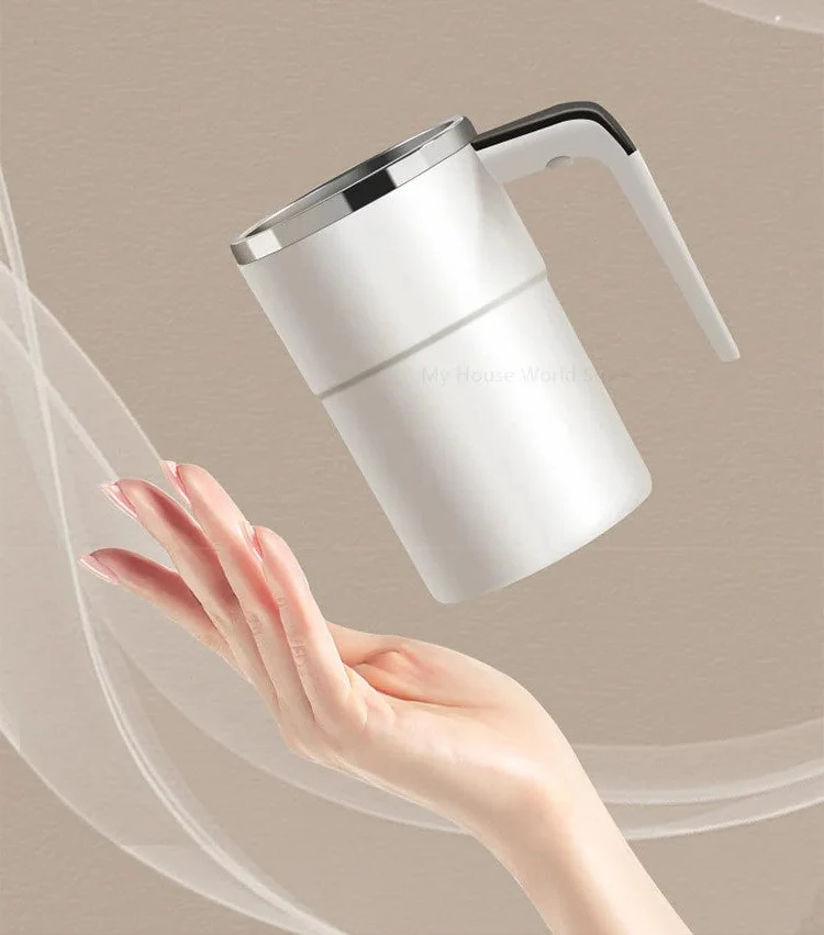 siopsrl | Rechargeable Self-Stirring Coffee Mug – Portable Electric Stainless Steel Mixer with Magnetic Rotation for Effortless Brewing