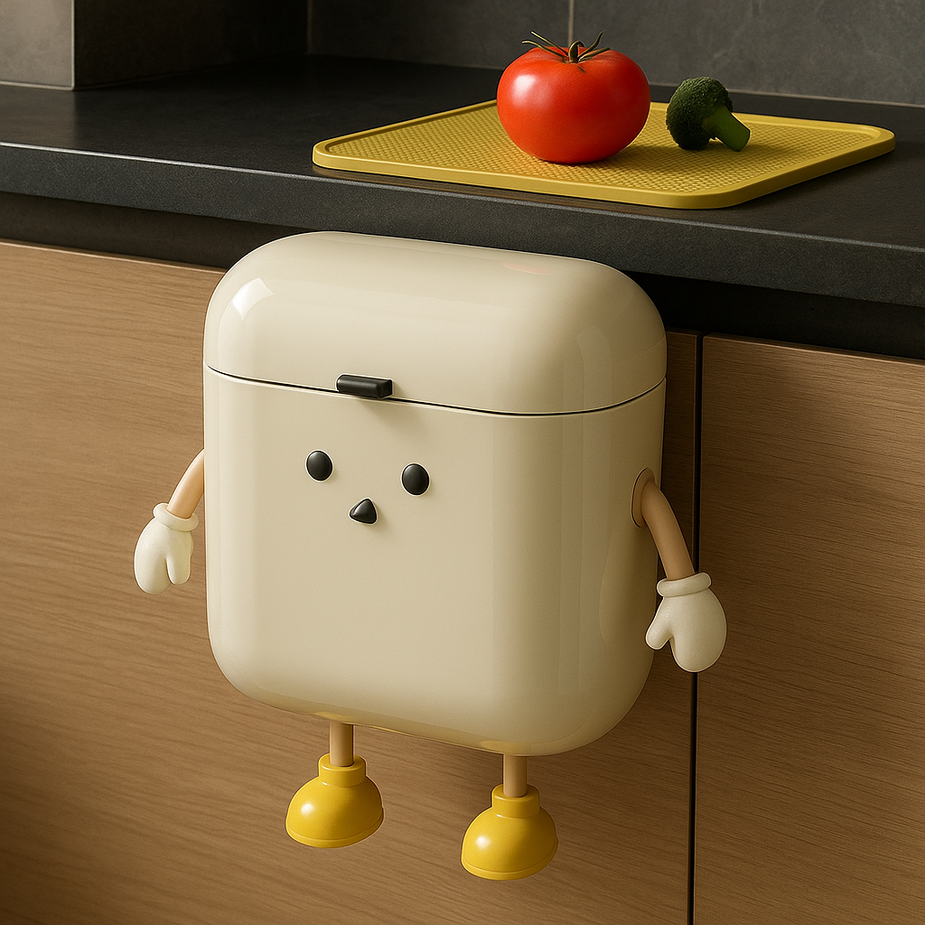 Siopsrl| Surprised Face Hanging Trash Can