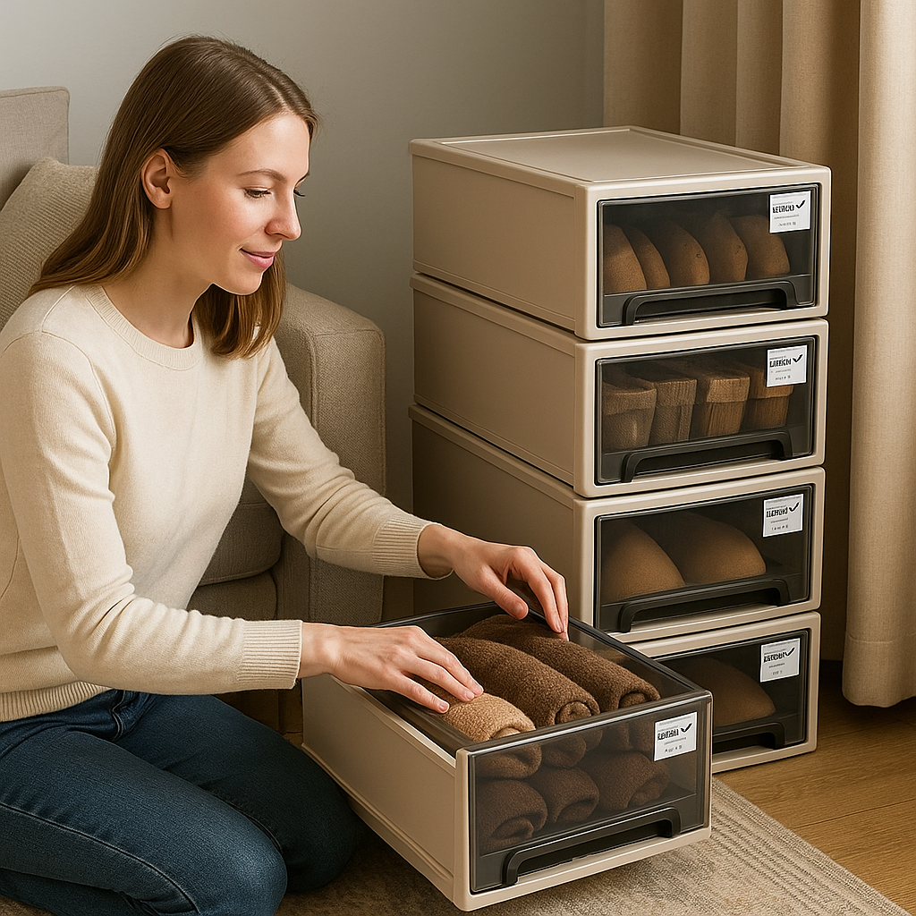 Siopsrl| Minimalist Modular Sliding Storage Box