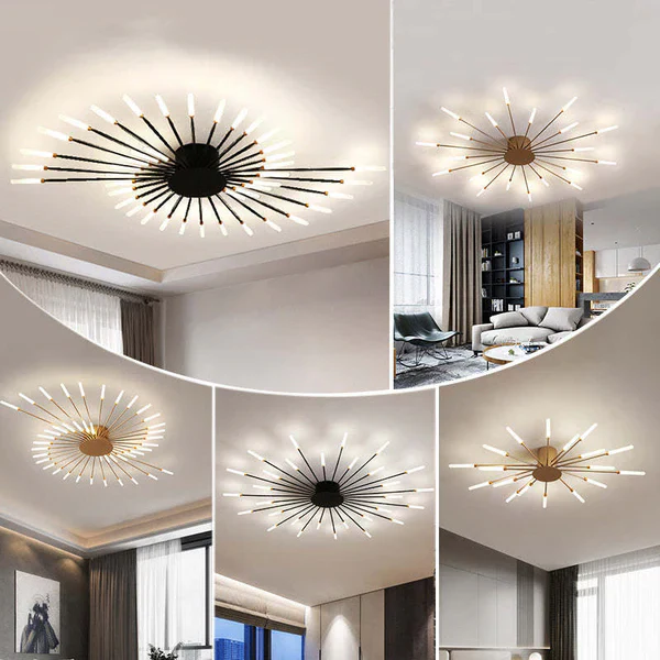 Siopsrl| Flush Mount Ceiling Light Fireworks | Living Room/Bedroom