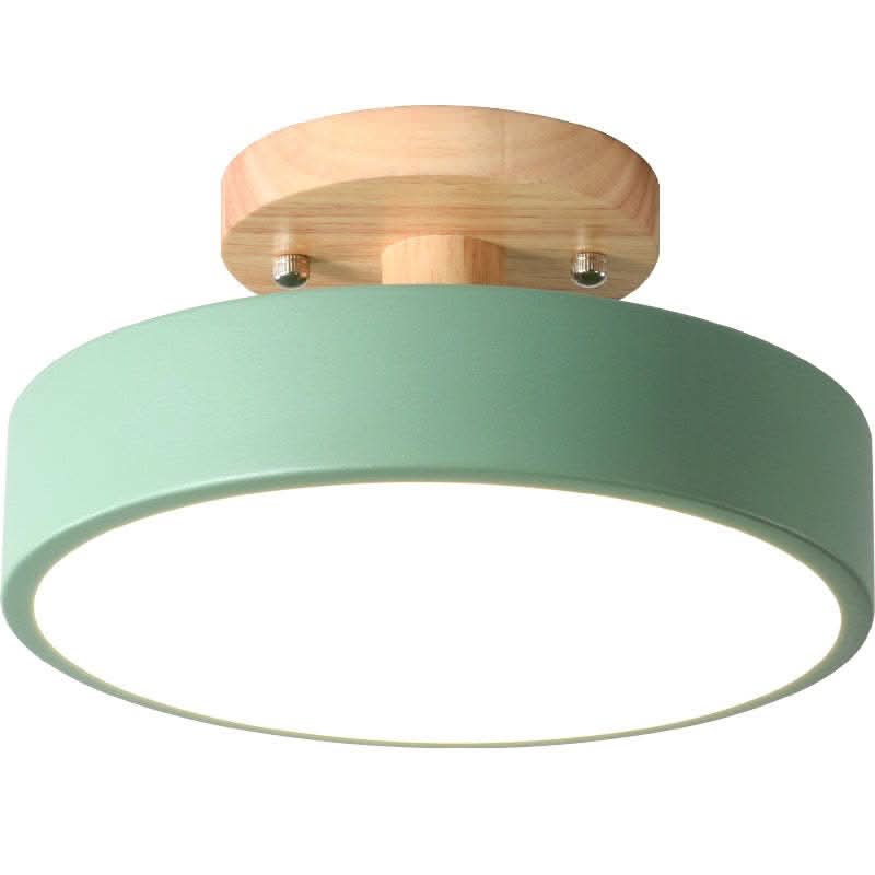 Siopsrl| Modern Wood LED Ceiling Light with Dimmable Function