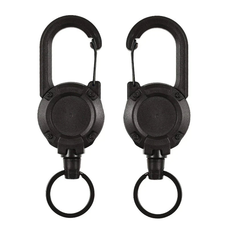 Siopsrl| Automatic retractable wire rope outdoor keychain