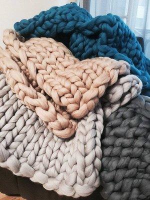 Siopsrl| Chunky Knit Blanket