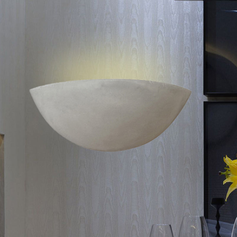 Siopsrl| Cement Bowl/Cylinder Shade Wall Lighting Modern Style 1 Light Bathroom Wall Light Fixture in Gray