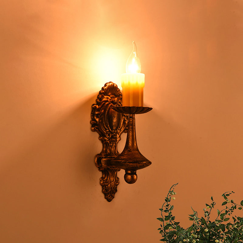 Siopsrl| A light wall lamp light industrial crackle glass vase shape lighting fixture in yellow, 3.5"/5"/14.5" wide