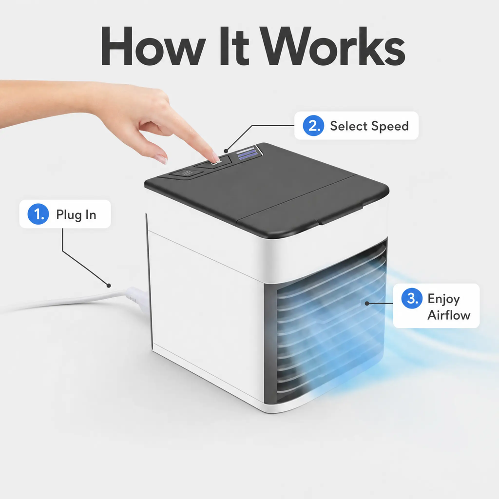 siopsrl | Quiet Portable Airconditioner for Home & Office Use