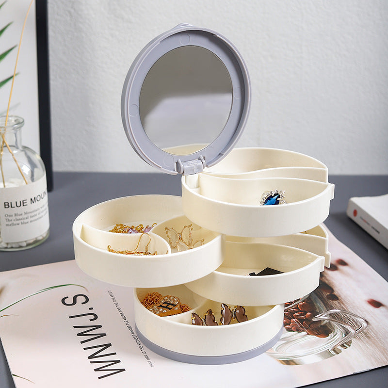 4 Layers Rotatable Jewelry Storage Box | Siopsrl