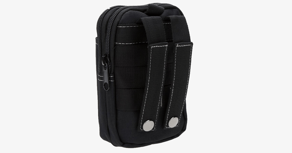 siopsrl | Military Waist Bag - Made of Nylon - Waterproof Design - Zipper Closure - Attach with Belt - Travel Gear - Outdoor - Available in 3 Colors