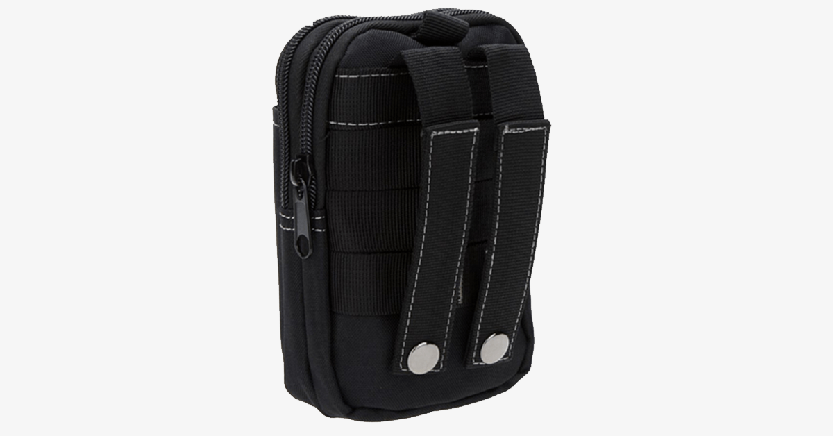 siopsrl | Military Waist Bag - Made of Nylon - Waterproof Design - Zipper Closure - Attach with Belt - Travel Gear - Outdoor - Available in 3 Colors