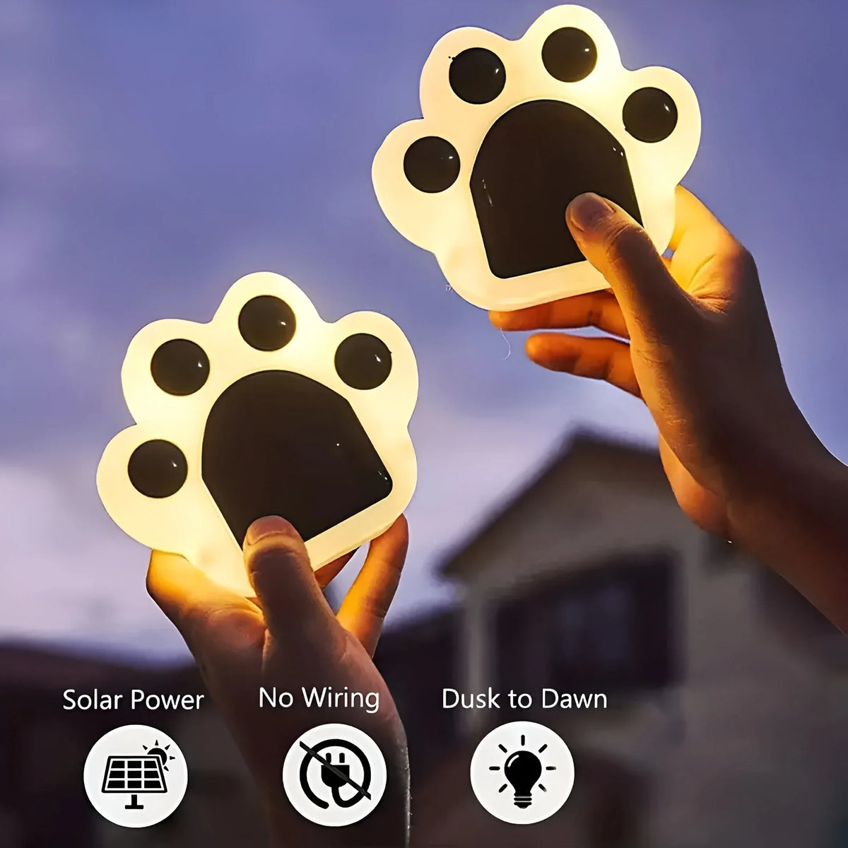 PawPrint – Solar Dog Paw Garden Lights