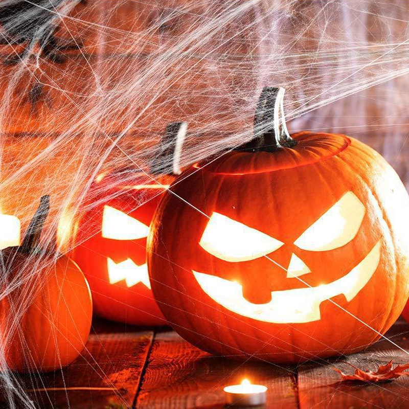 Siopsrl| Halloween Spider Decorations, stretchable spider web
