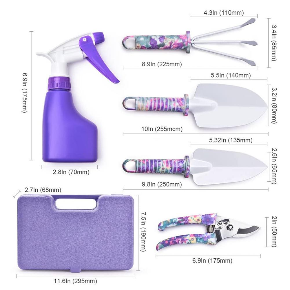 Siopsrl| Colorful Garden Tool Set with 10 Pieces – Ergonomic Tools for Gardening