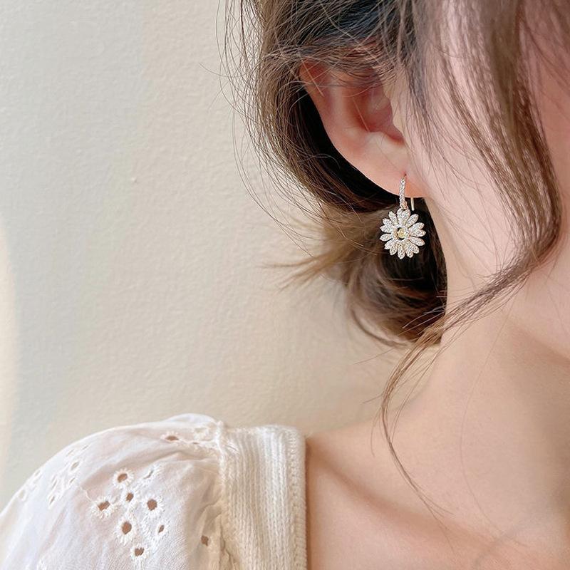 Siopsrl| Vintage Flower Pendant Earrings