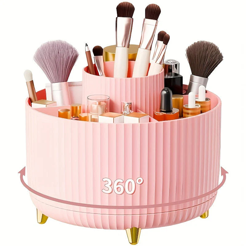 Siopsrl| Makeup Organiser | 360° Rotating Storage Rack for Vanity