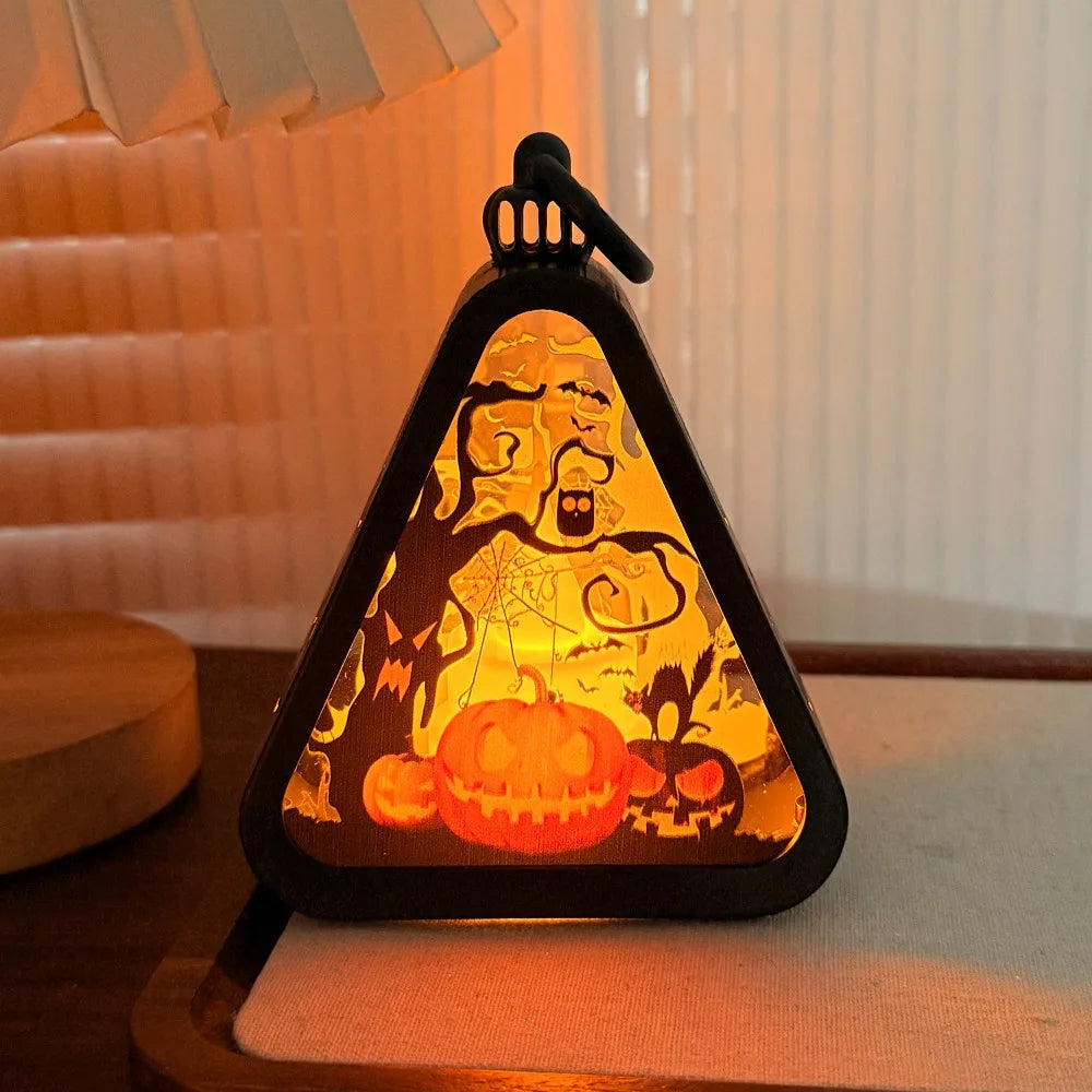 Siopsrl| Halloween Decor Triangle Table Lamp
