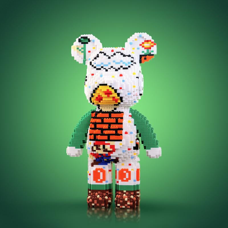 Siopsrl| DIY Pixel Art Block Bear Figures – Creative Building & Collectible Display