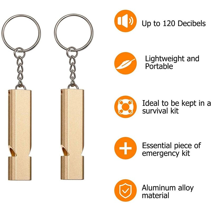Siopsrl| Ultra Loud Survival Emergency Whistle Keychain