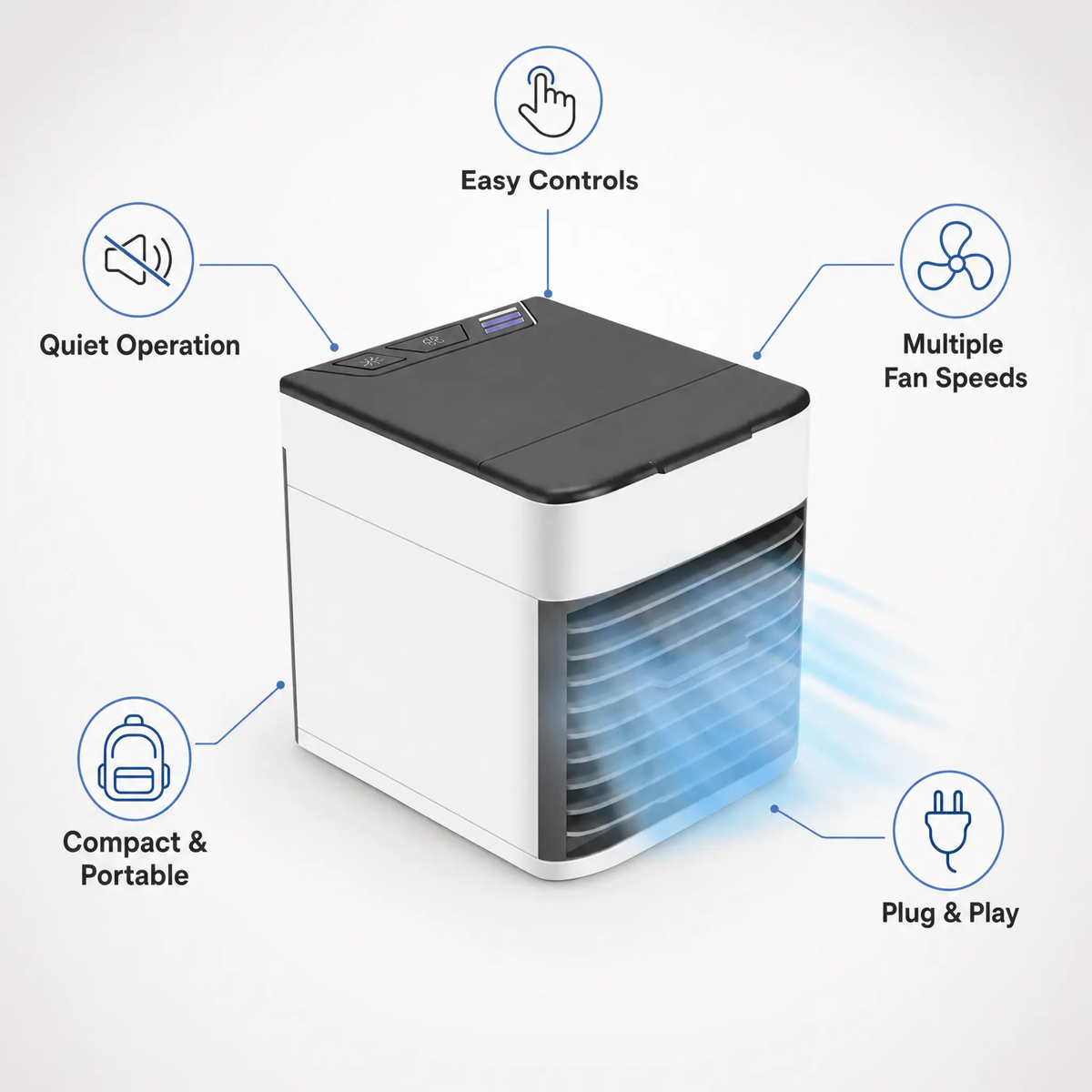 siopsrl | Quiet Portable Airconditioner for Home & Office Use