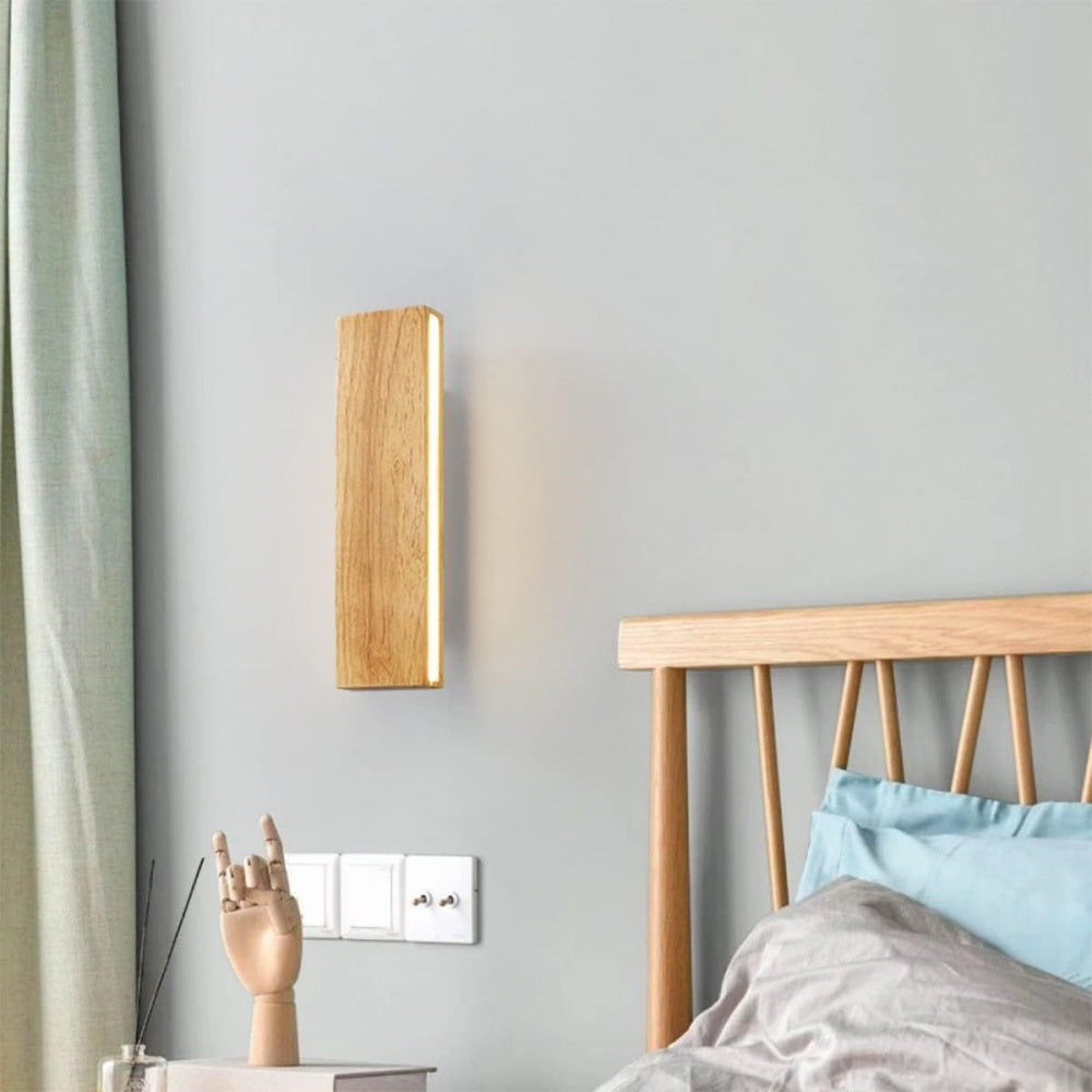 Siopsrl| Wall Light With Rotatable Wood LED Design