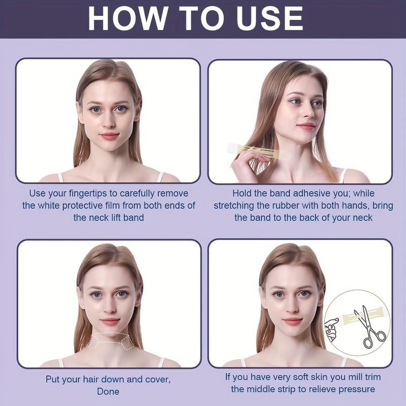 siopsrl | Neck Lifting Tape | Instant Firming & Sculpting Effect | Invisible & Skin-Safe Adhesive