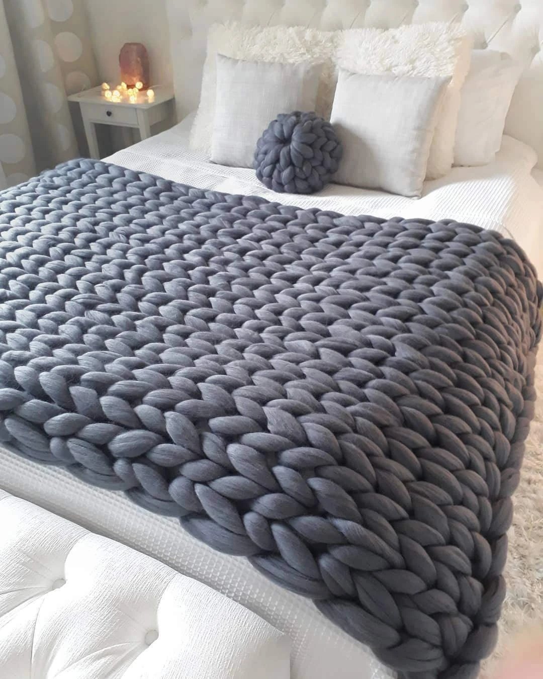 Siopsrl| Chunky Knit Blanket