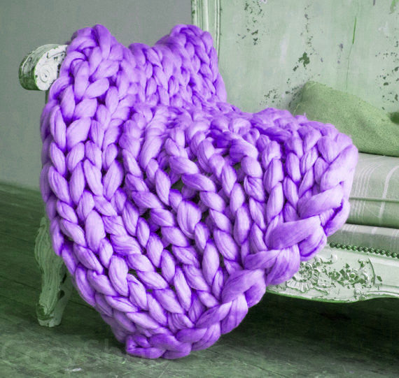 Siopsrl| Chunky Knit Blanket