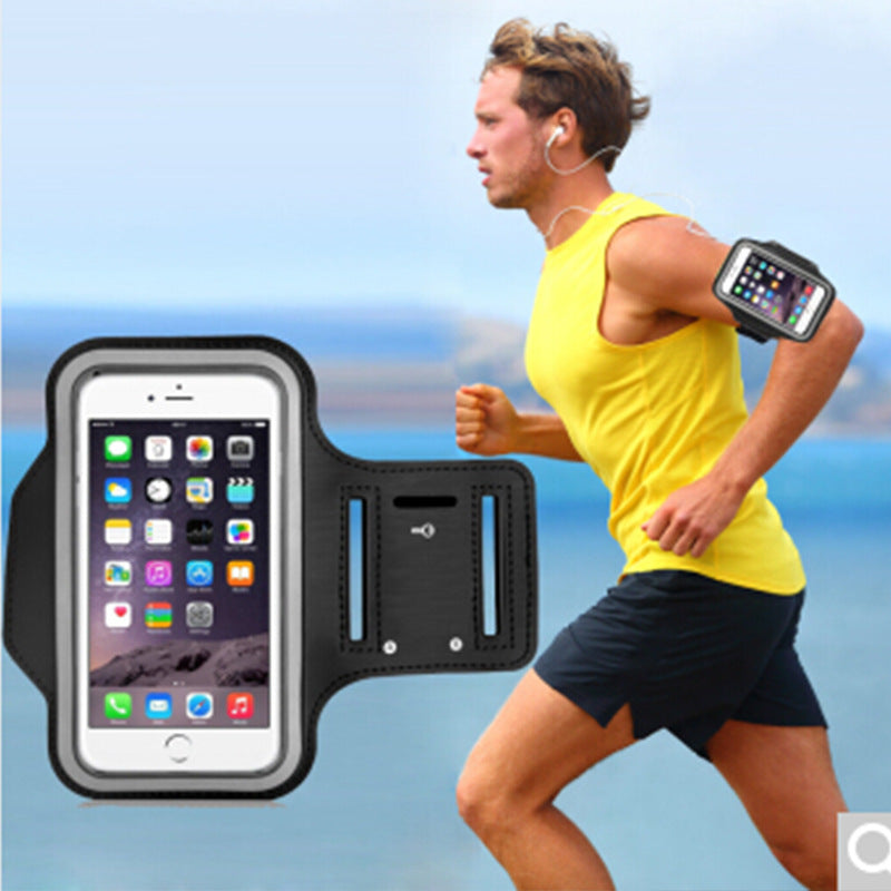 Siopsrl | Adjustable reflective running armband with secure smartphone touchscreen pocket Siopsrl